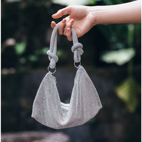 cult gaia hera nano rhinestone shoulder bag clear color - Picture 10 of 11